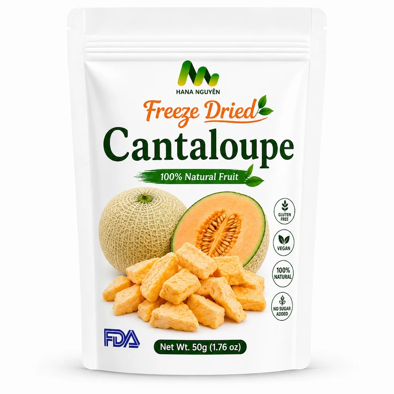Freeze dried cantaloupe