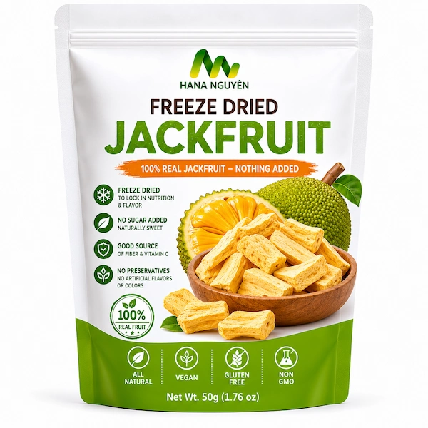 Freeze dried jackfruit