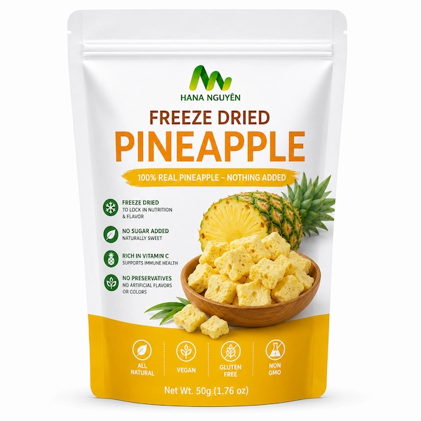 Freeze dried pineapple