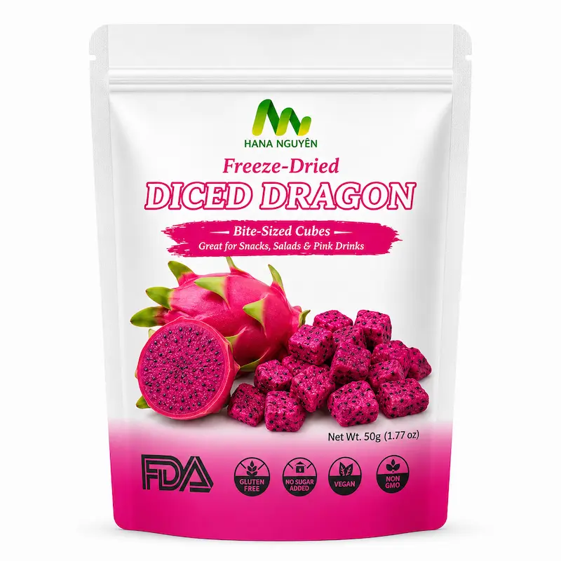 Freeze dried dragon fruit