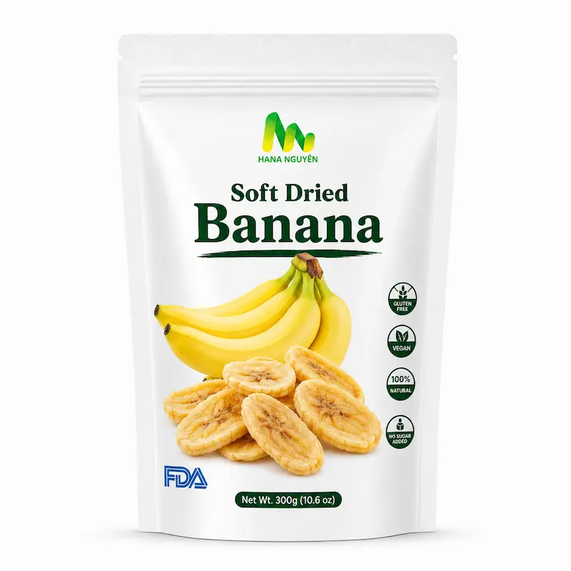 Soft dried banana