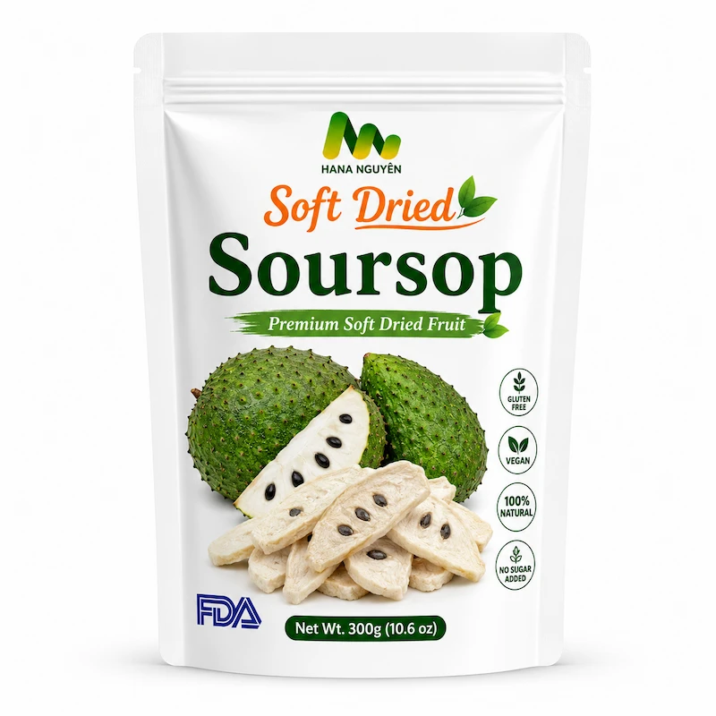 Soft dried soursop