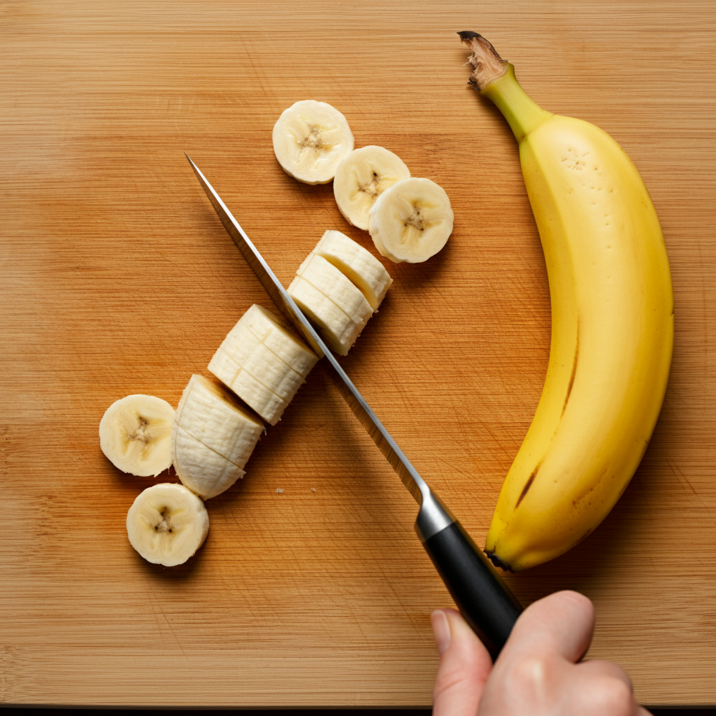 Cleaning and Slicing Bananas: Precision Matters