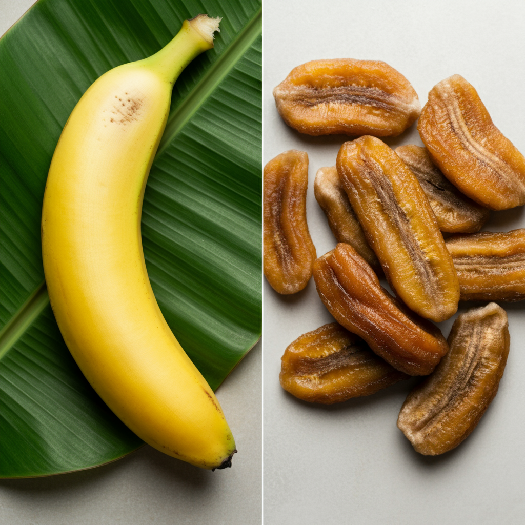 Soft Dried vs. Fresh Bananas: What's the Difference?