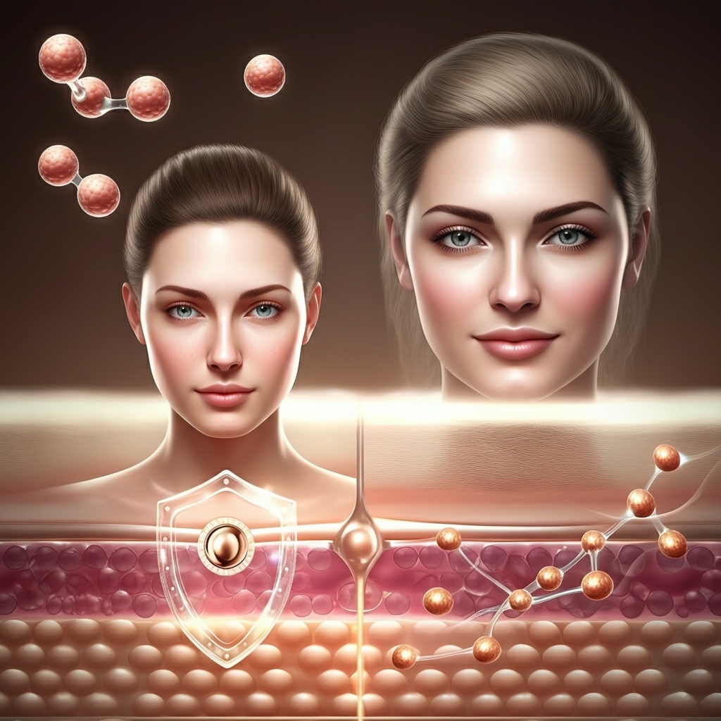 Combatting Skin Aging: Antioxidants and Collagen Support